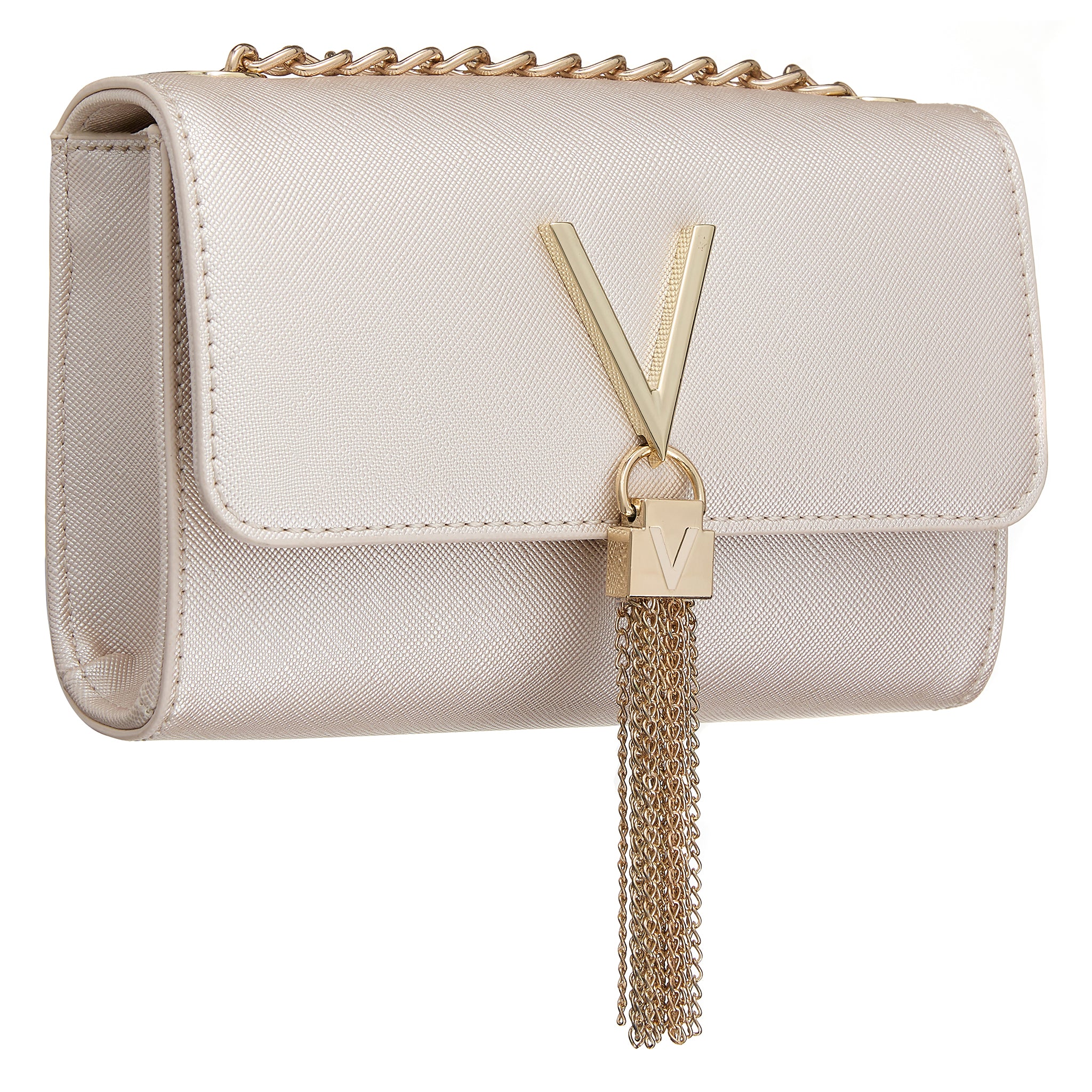 Womens Valentino Platino Divina SA Tassel Crossbody