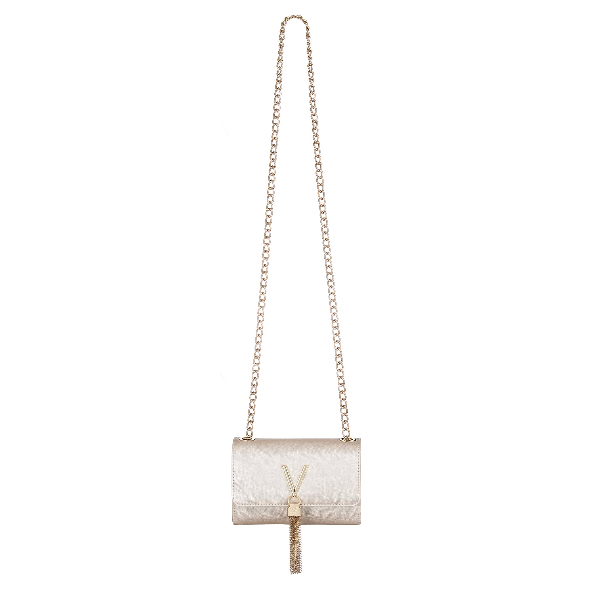 Womens Valentino Platino Divina SA Tassel Crossbody