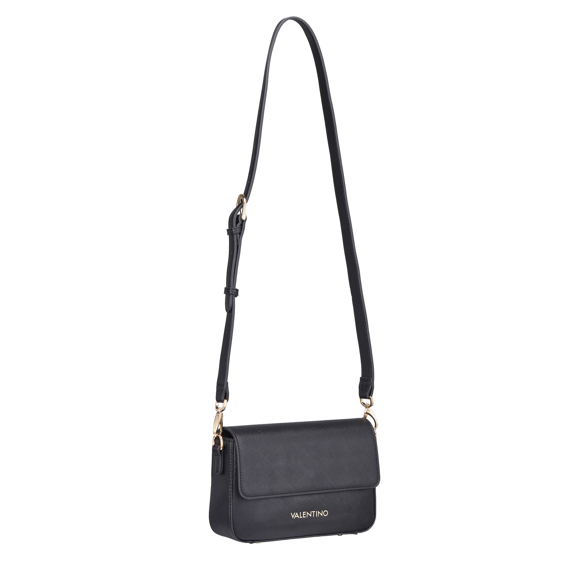 Womens Valentino Black Zero RE Flap Shoulder Bag