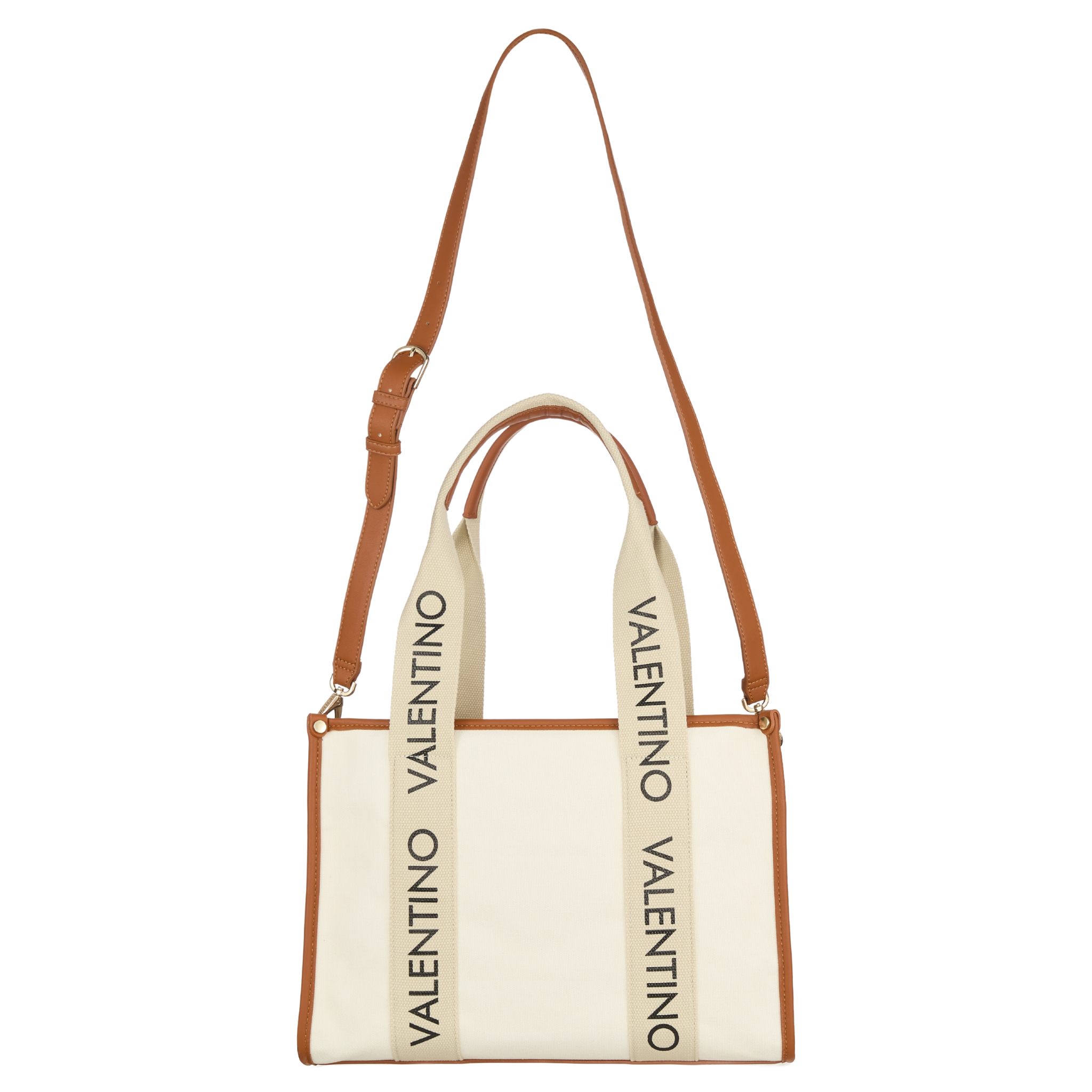 Womens Valentino Natural/Brown Candle Tote Bag