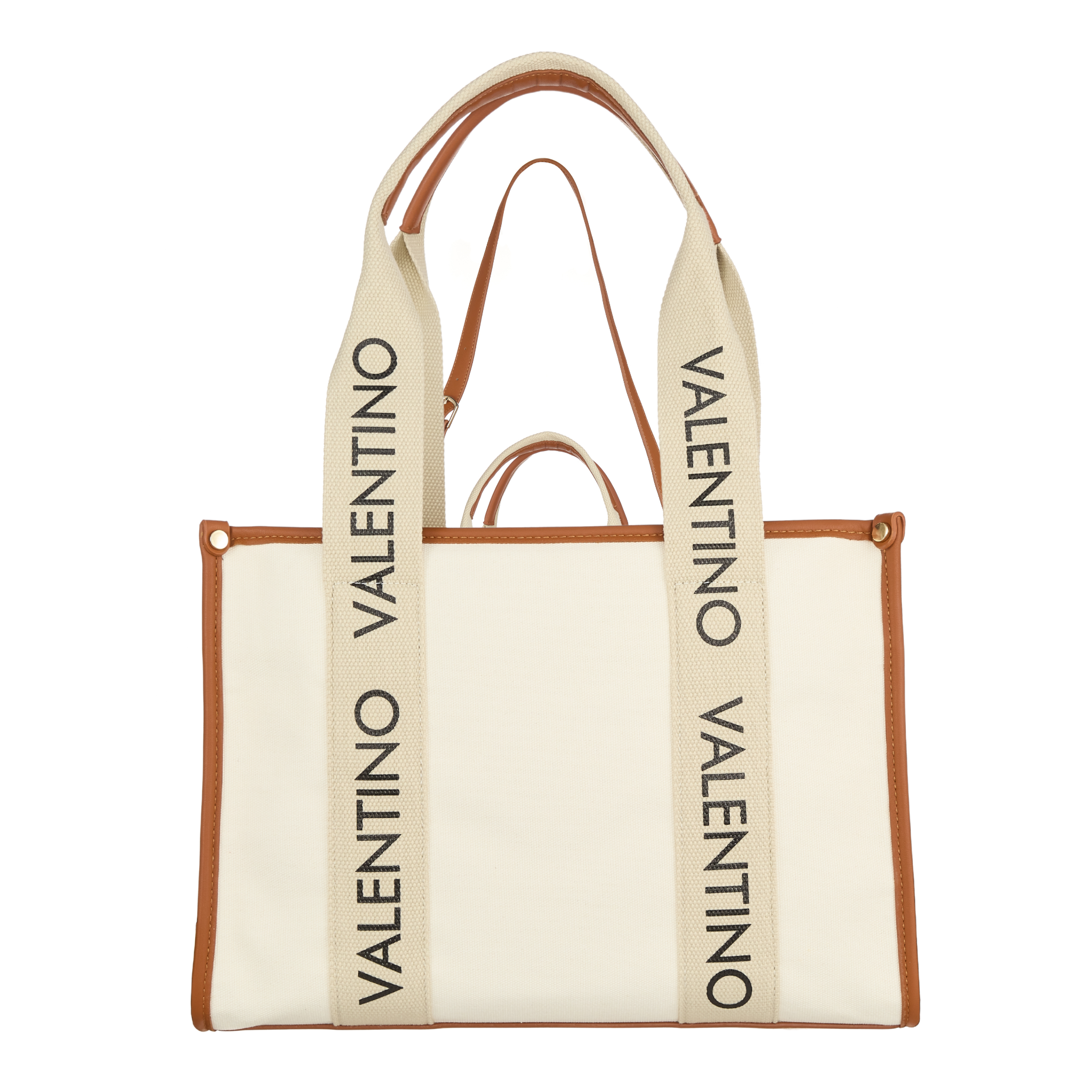 Womens Valentino Natural/Brown Candle Tote Bag