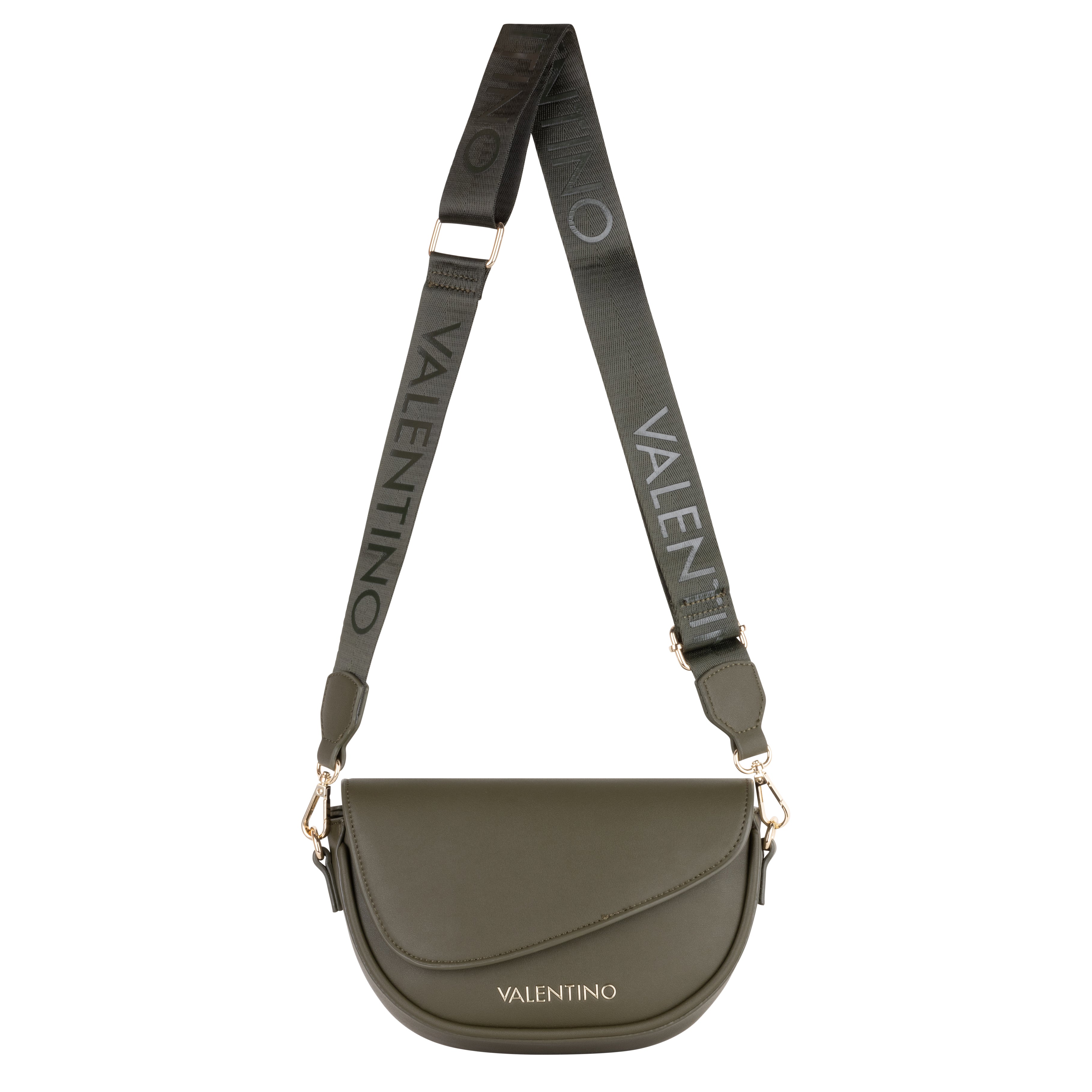 Womens	Valentino Militare Piper Flap Xbody Bag