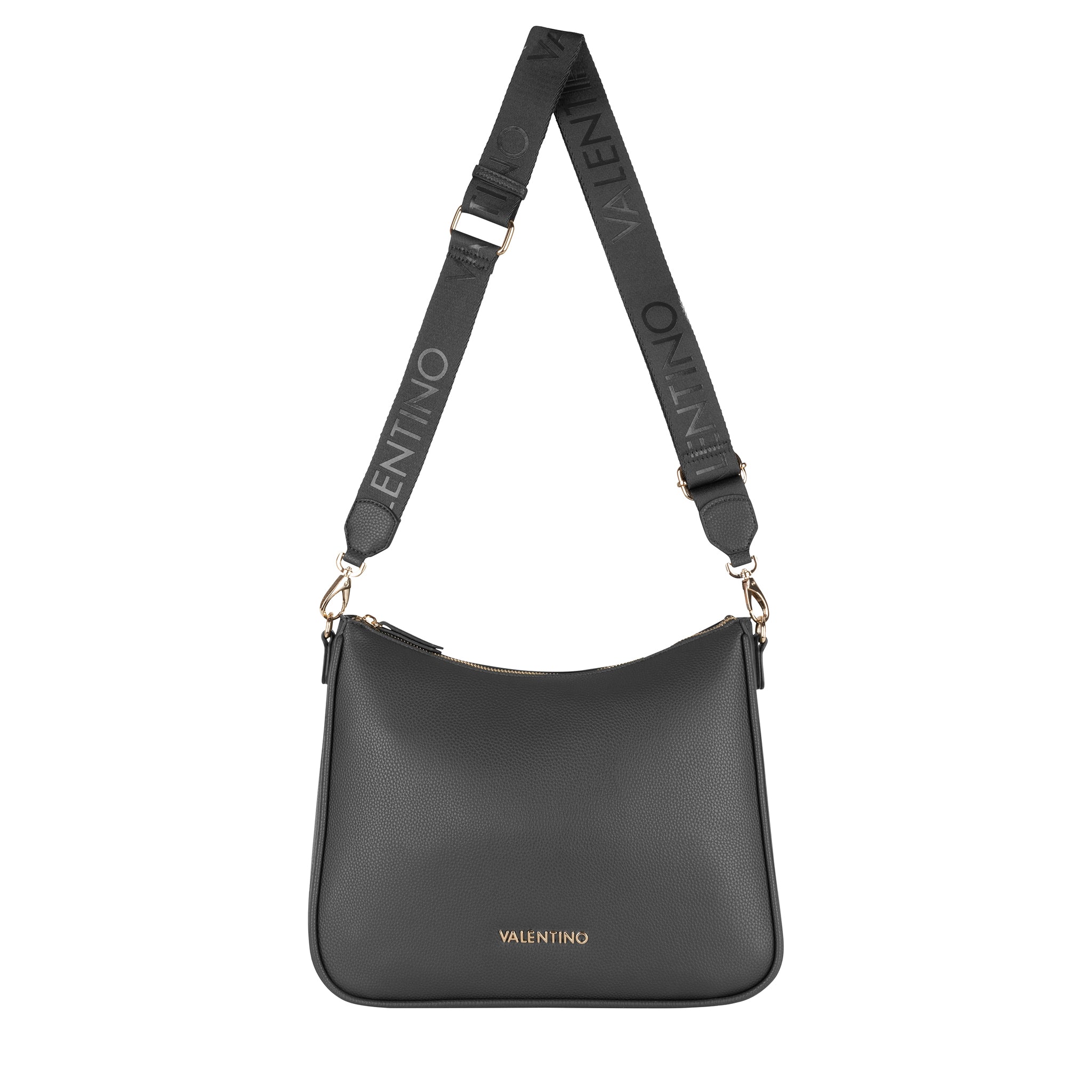 Womens Valentino Black Never Hobo Bag