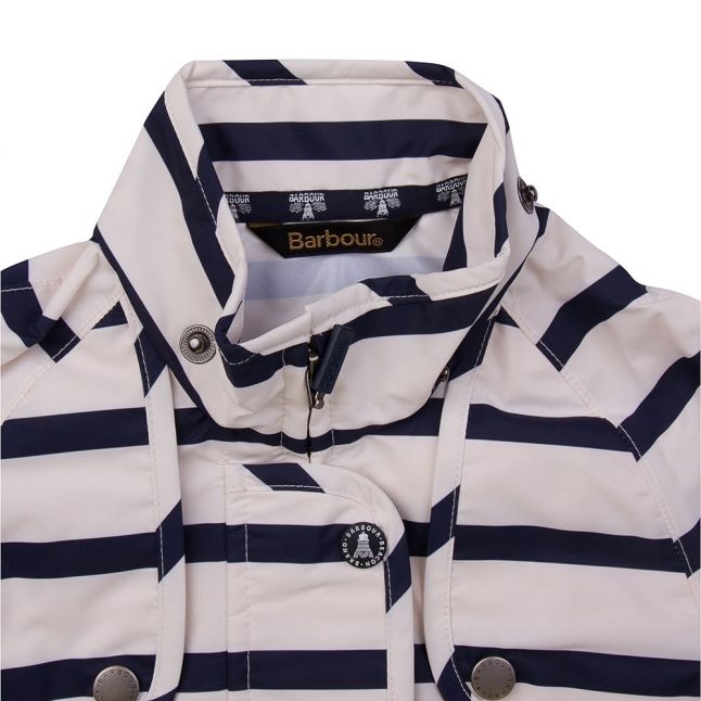 Girls Navy Stripe Trevose Jacket