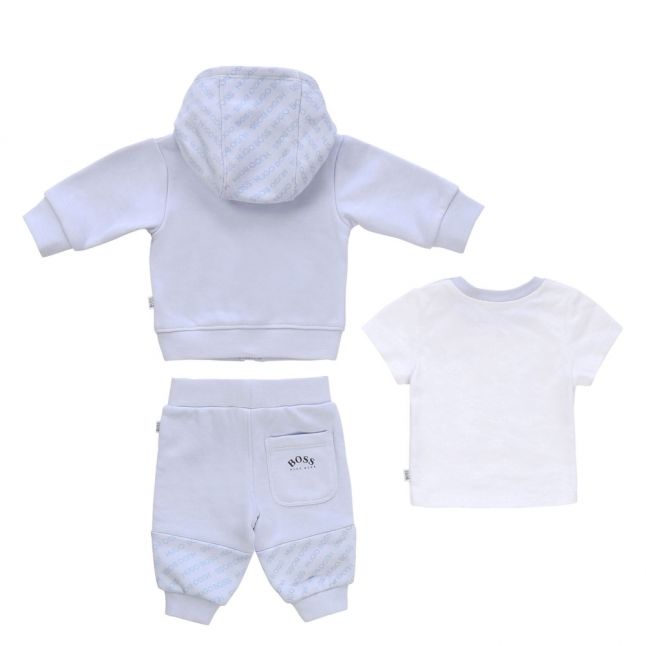 Baby Pale Blue 3 Piece Tracksuit Set