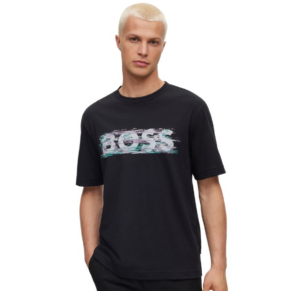 Mens Black  TeDigitalLogo S/s T Shirt