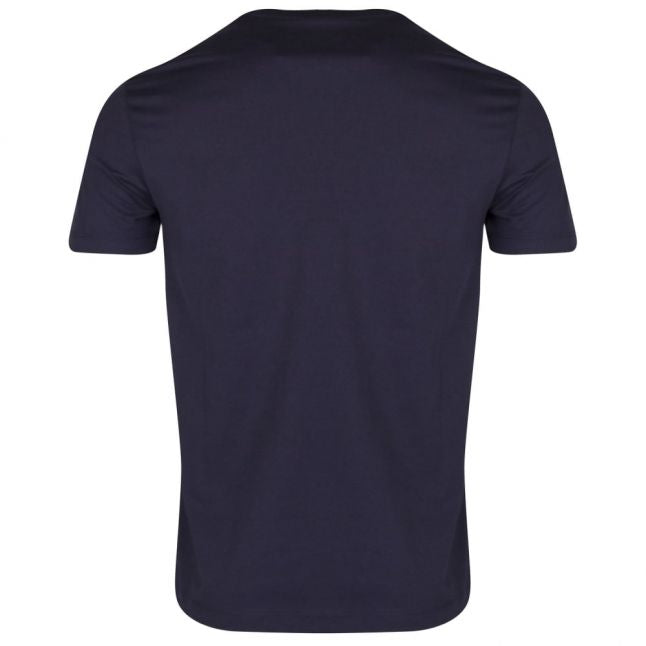 Mens Navy Logo Box S/s T Shirt