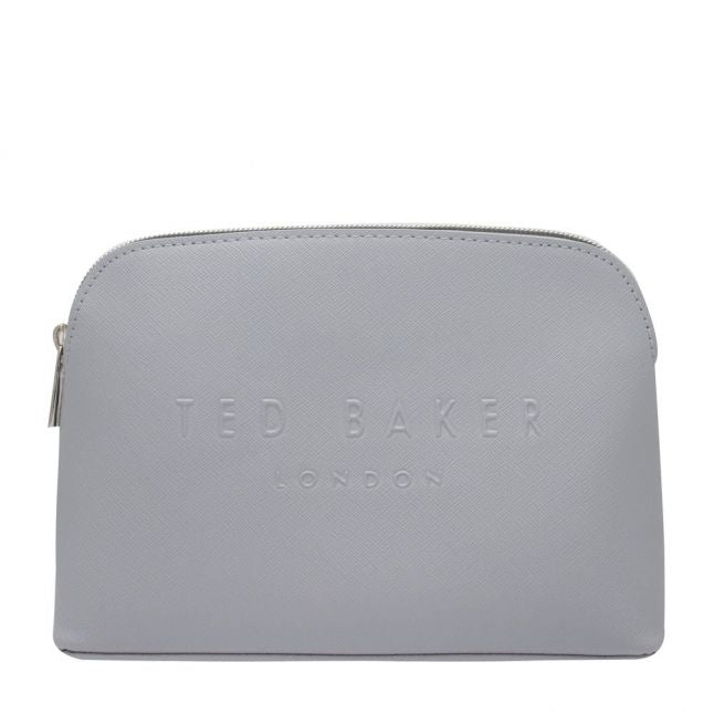 Womens Light Grey Lieaah Crosshatch Make Up Bag