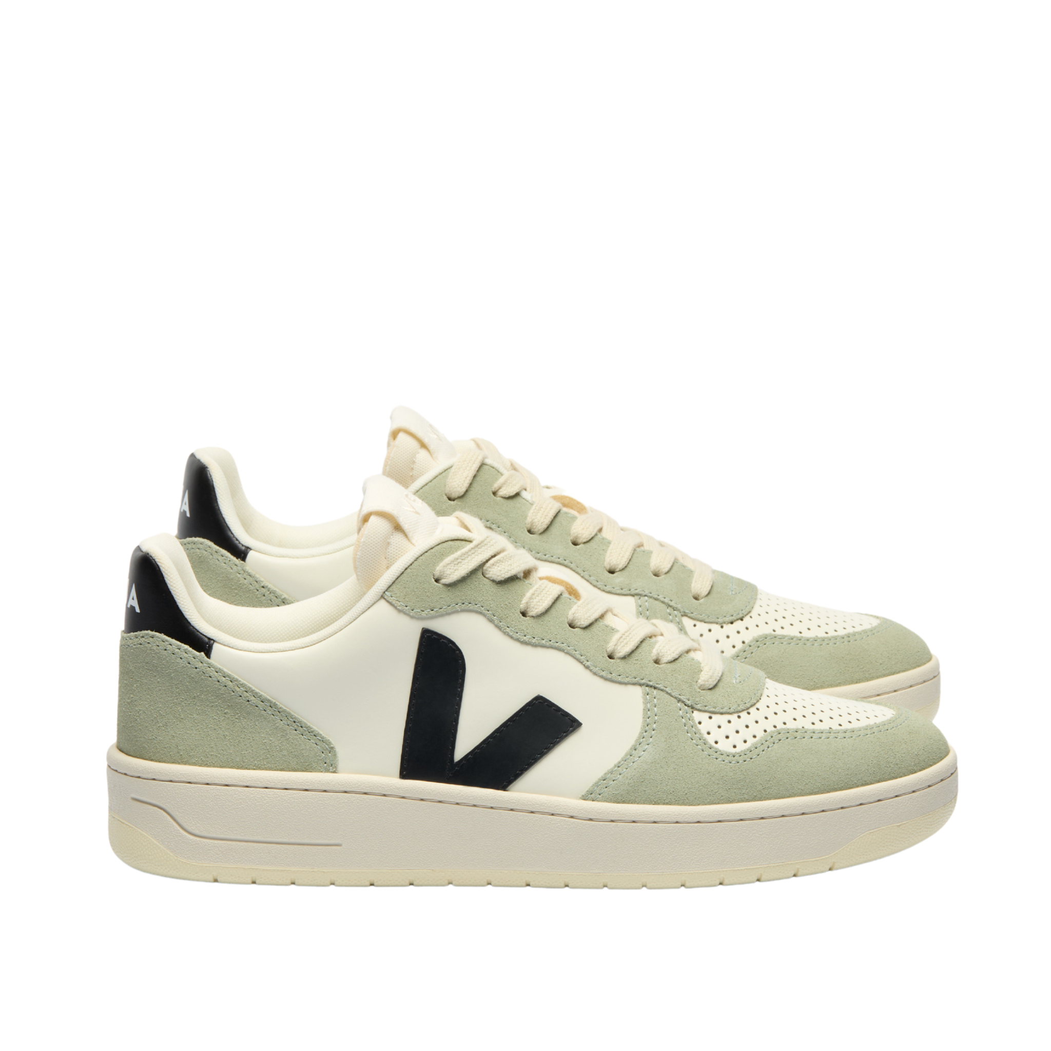 Womens VEJA Pure Black/Clay V-10 Trainers