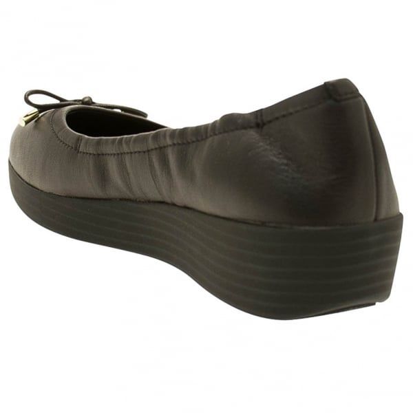 Womens Black Superbendy™ Ballerina Shoes