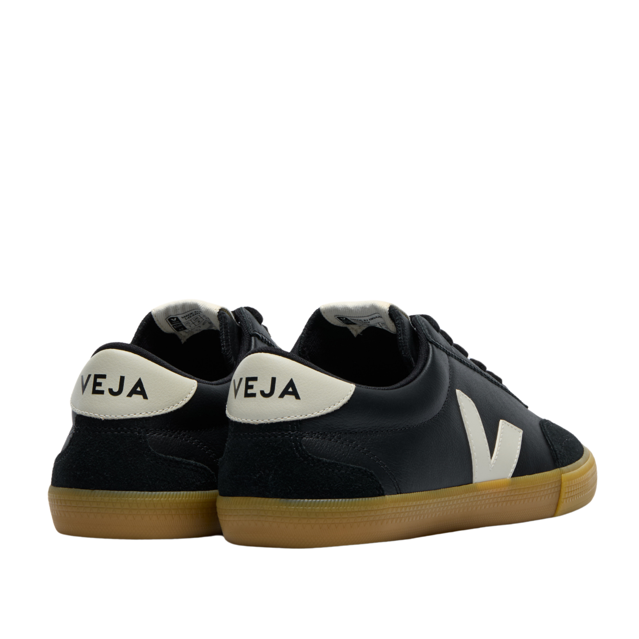 Mens VEJA Black/Pierre Volley Trainers