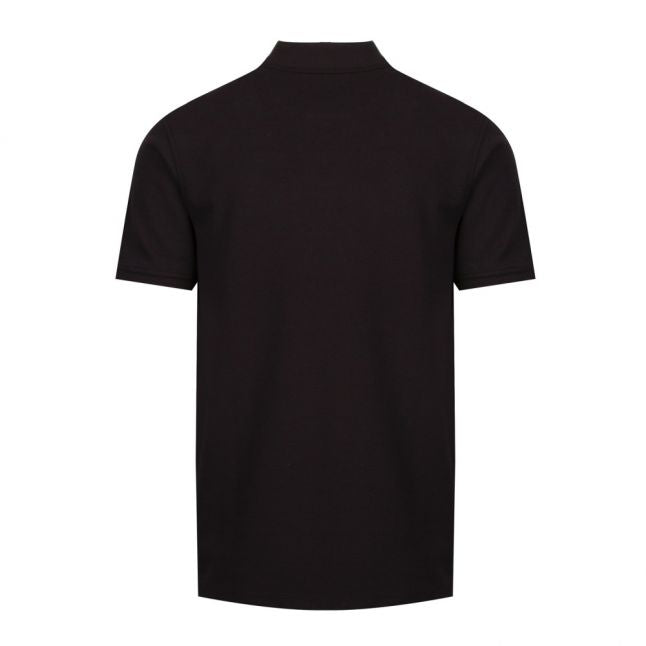 Mens Black Dodgem Textured S/s Polo Shirt