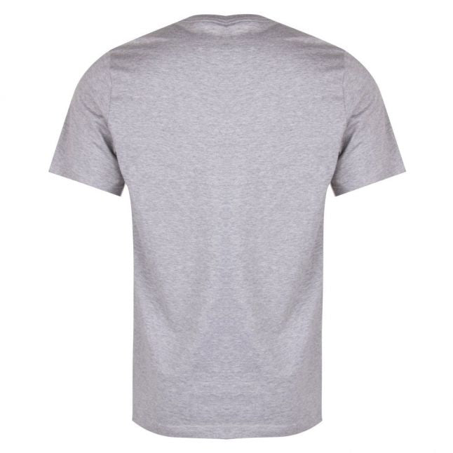 Mens Grey Melange Classic Regular Fit S/s T Shirt