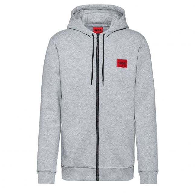 Mens Open Grey Daple212 Zip Up Hoodie