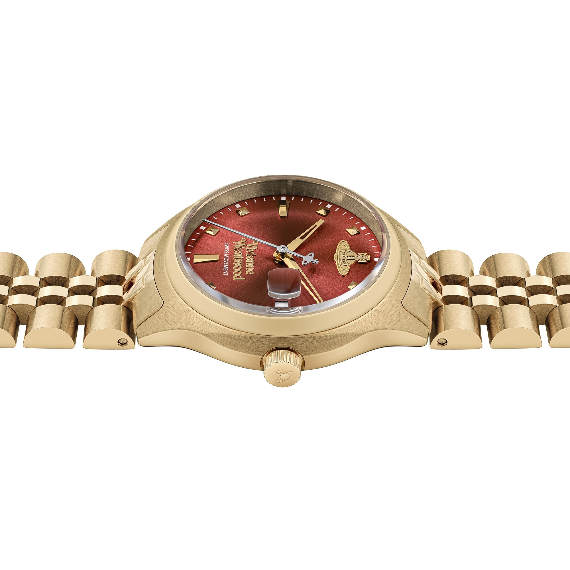 Womens	Vivienne Westwood Gold/Red Little Camberwell Bracelet Watch