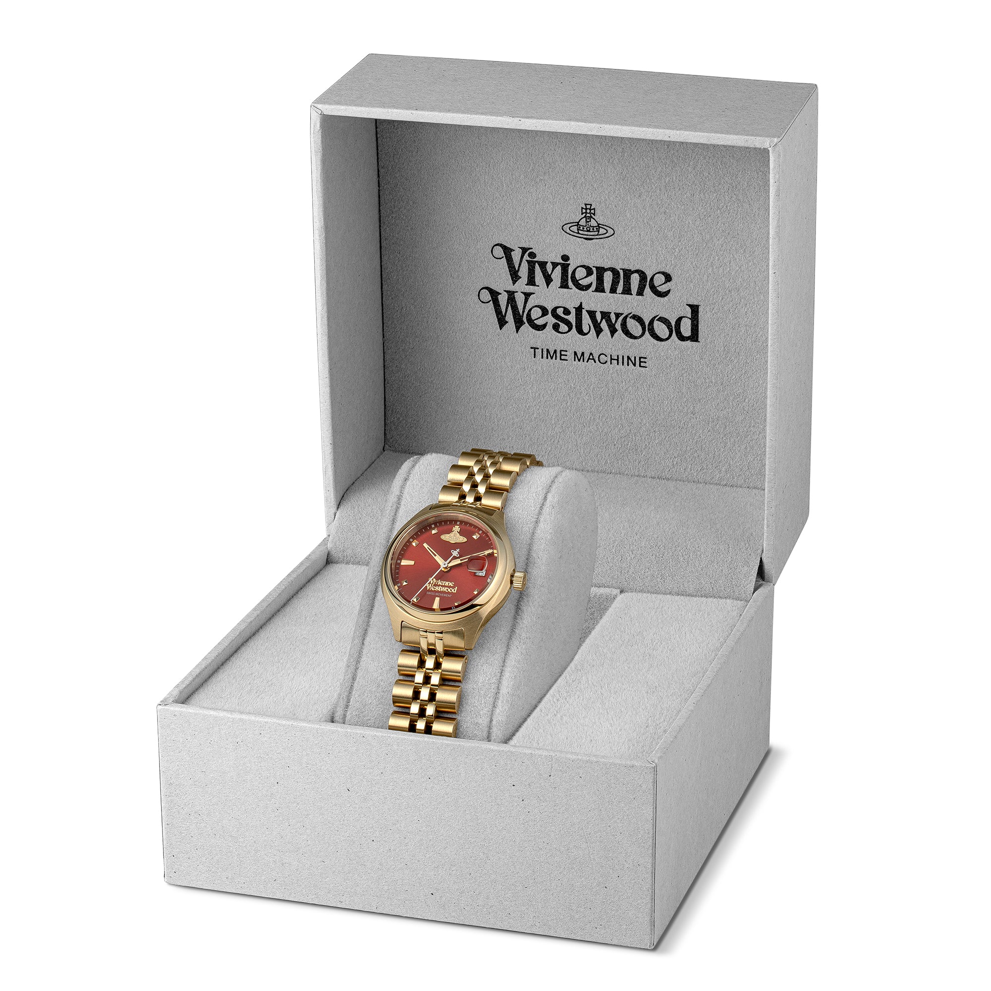 Womens	Vivienne Westwood Gold/Red Little Camberwell Bracelet Watch