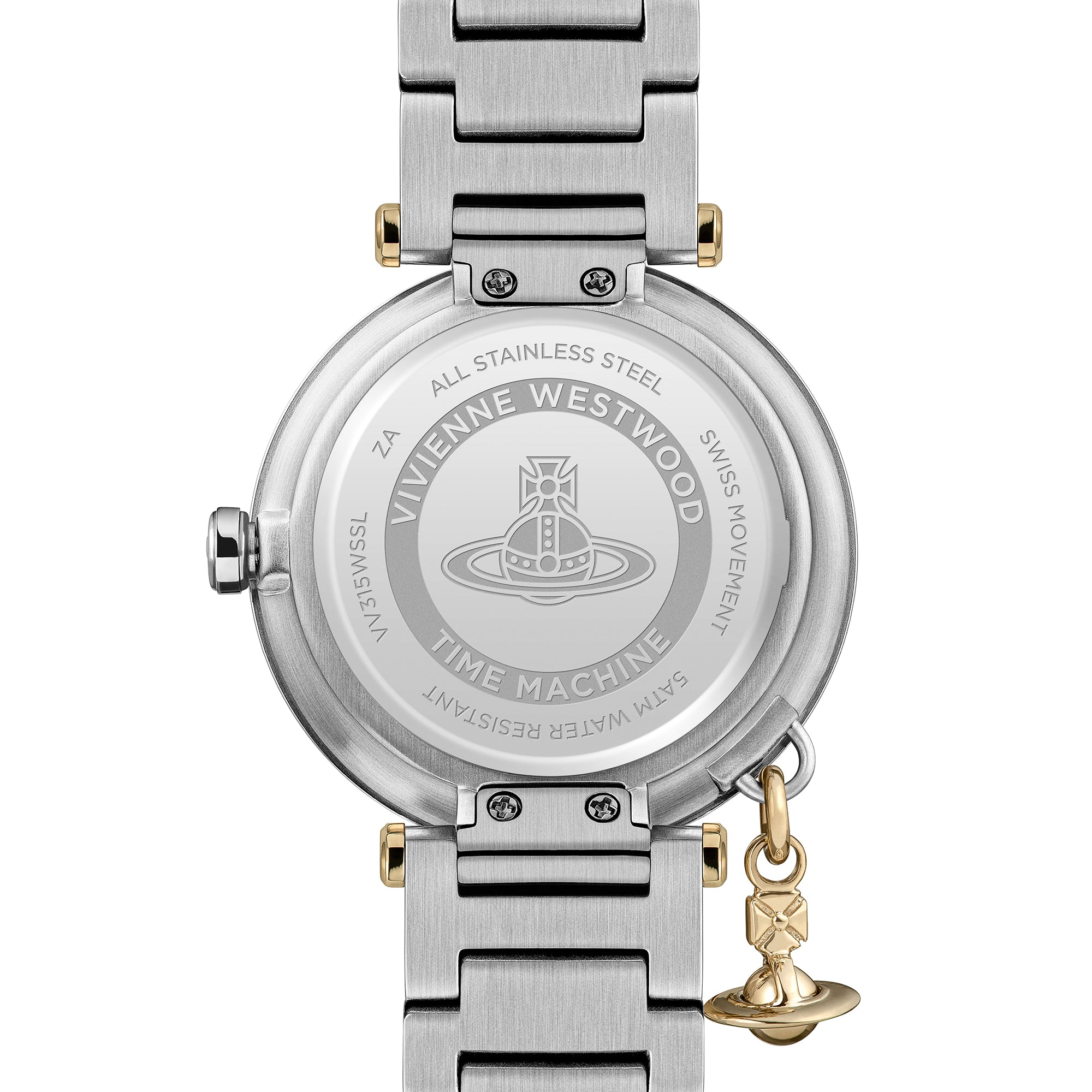 Womens	Vivienne Westwood Silver Orb Logomania Bracelet Watch