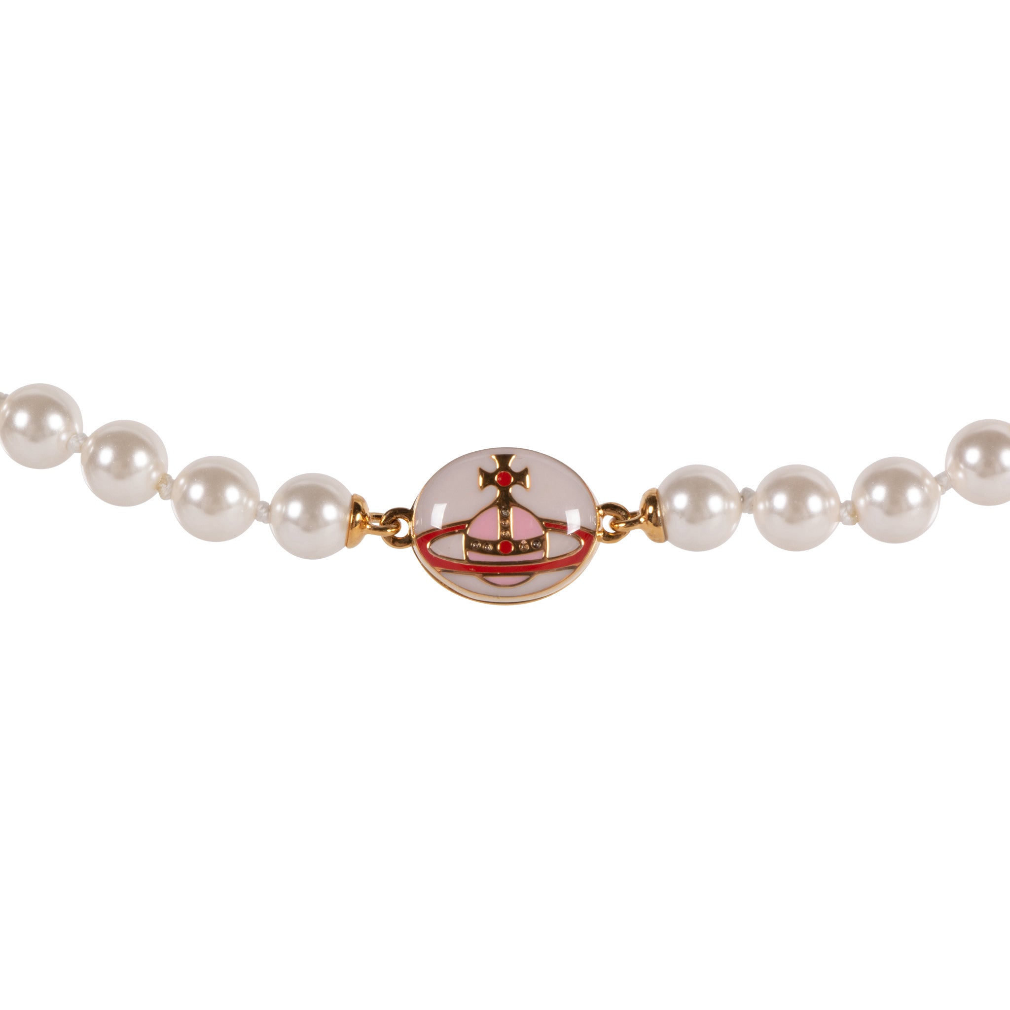 Womens	Vivienne Westwood Gold/Pink/Creamrose Loelia Necklace