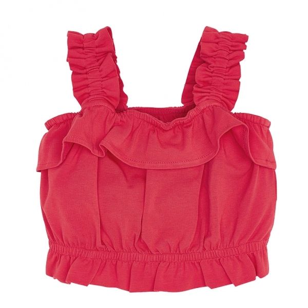 Girls Watermelon Ruffle Vest Top