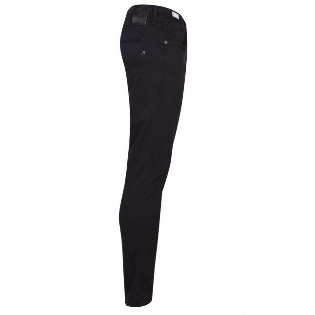 Mens Black Anbass Hyperflex Slim Jeans