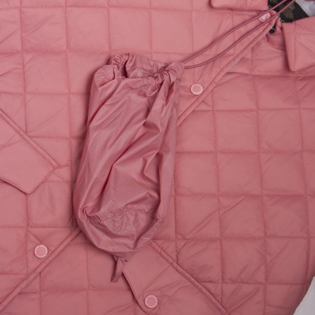 Womens Vintage Rose Overwash Quilted Jacket