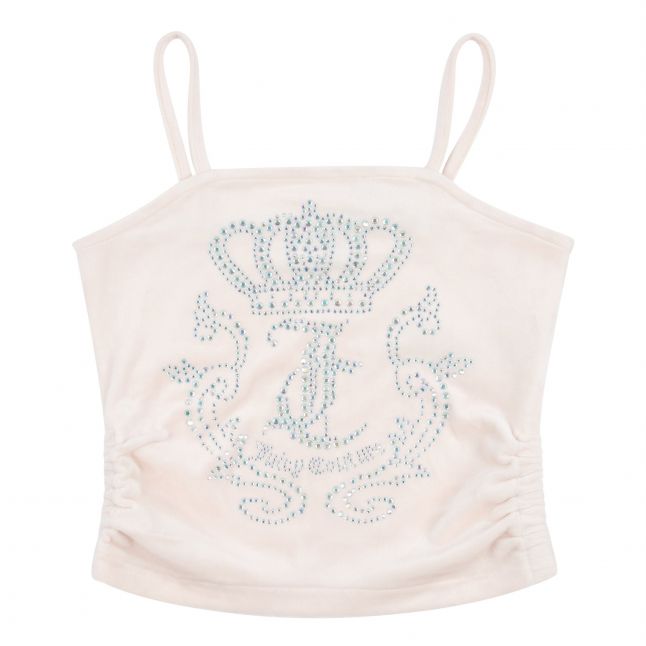 Girls Juicy Couture Shell Diamante Crown Strappy Top