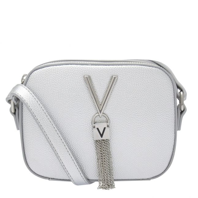 Womens Silver Grain Divina Tassel Camera Bag