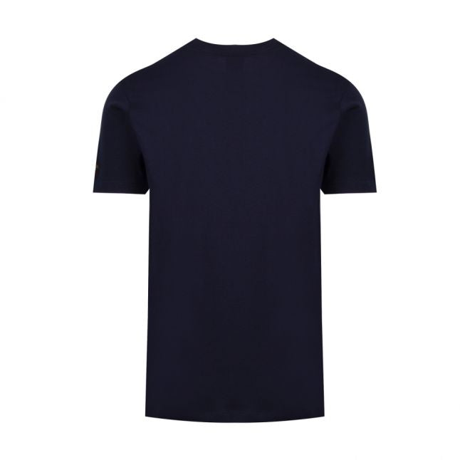 Mens Navy Large Shark S/s T Shirt