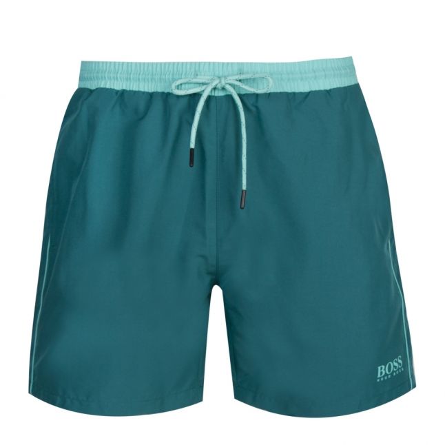 Mens Emerald Green Starfish II Small Logo Swim Shorts