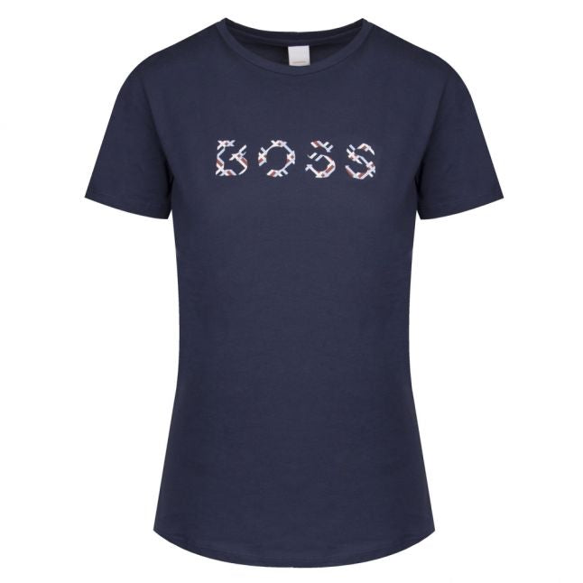 Casual Womens Navy Techeck Logo S/s T Shirt