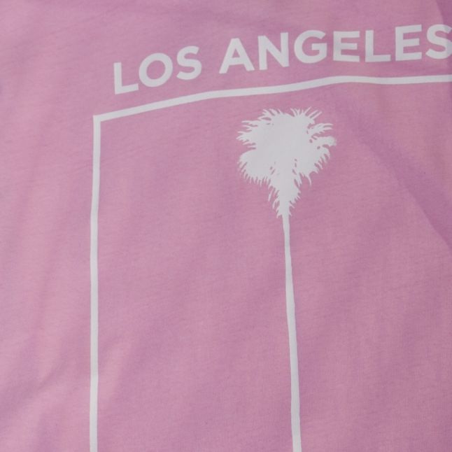 Mens Pink LA Sunset S/s T Shirt