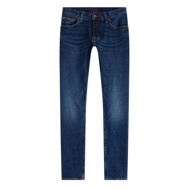 Mens Crane Blue Bleecker Slim Fit Jeans