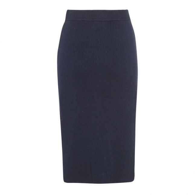 Womens Black Iris Tape Detail Midi Skirt