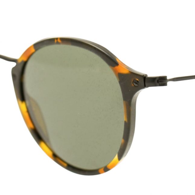 Spot Black Havana RB2447 Round Fleck Sunglasses