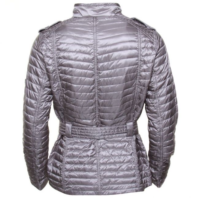 International Womens Opal Grey Leaf Spring Quilted Jacket