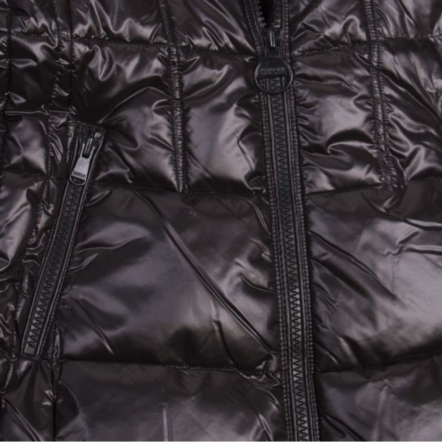 Womens Black Premium Hayes Quilted Coat