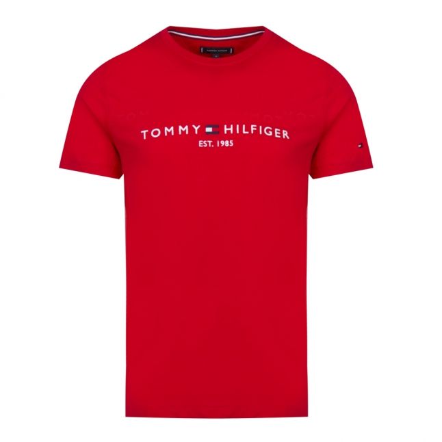 Mens Haute Red Tommy Logo S/s T Shirt