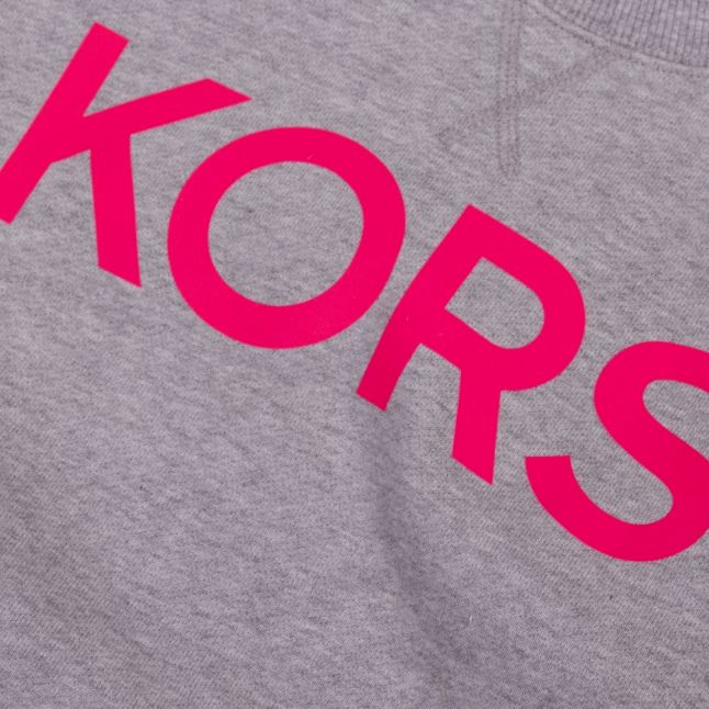 Womens Neon Pink Logo Sweat Top