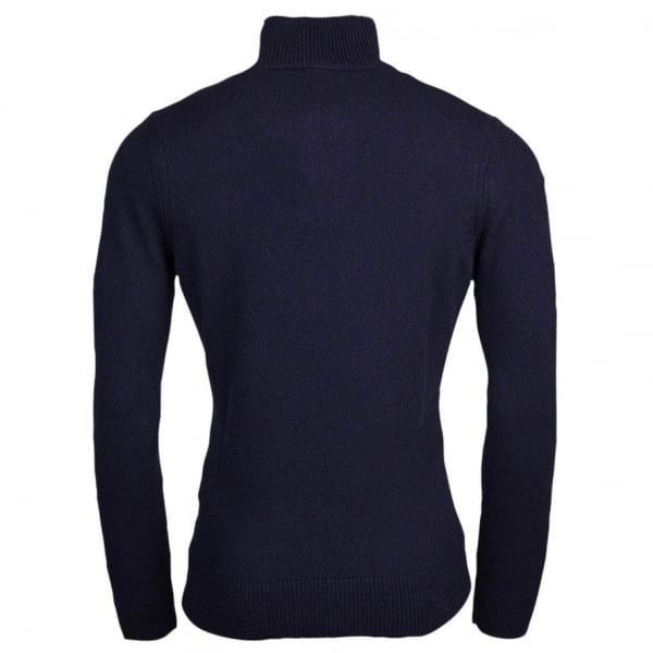 Mens Dark Blue Almore Knitted Jumper