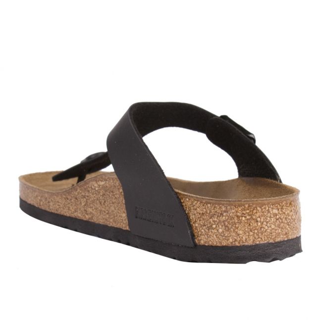 Womens Black Gizeh Birko-Flor Toe-Post Sandals