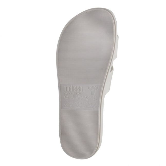 Womens White Colour Pop Slides