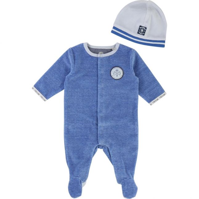 Baby Pale Blue Babygrow & Hat Set