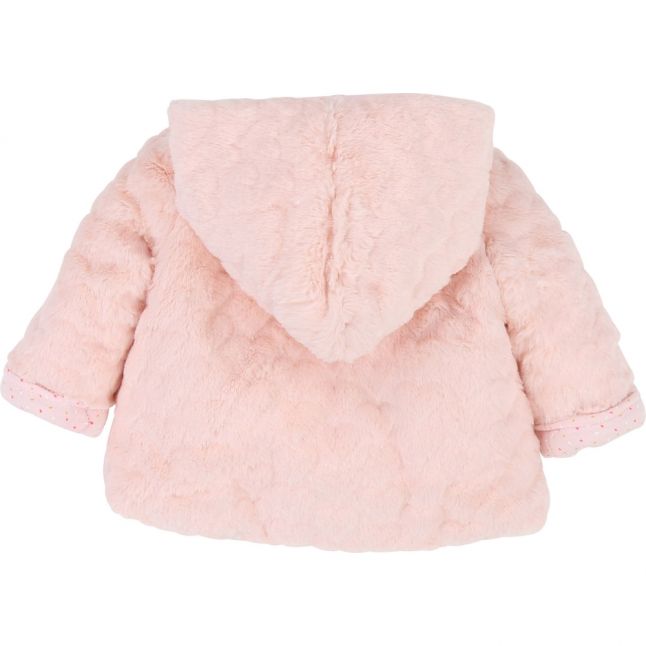 Baby Rose Heart Faux Fur Coat