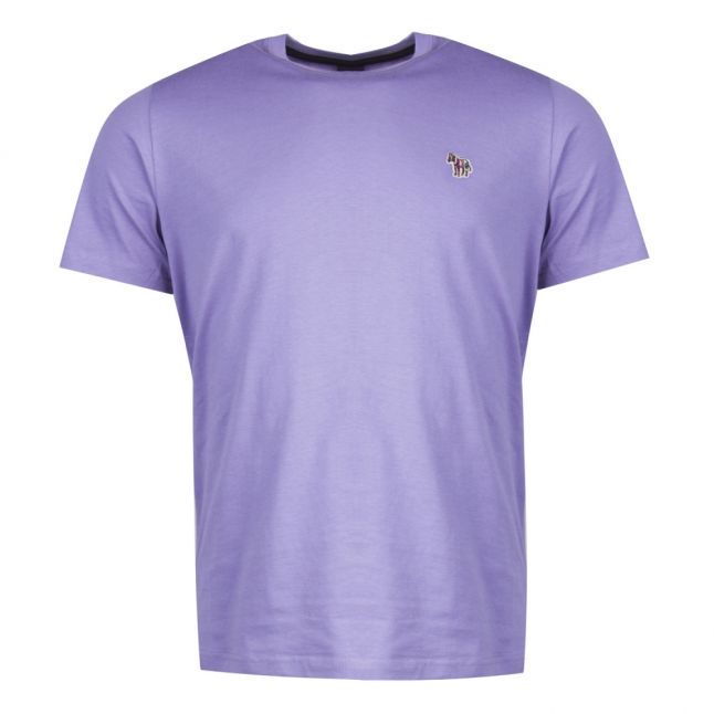 Mens Lilac Zebra Reg Fit S/s T Shirt