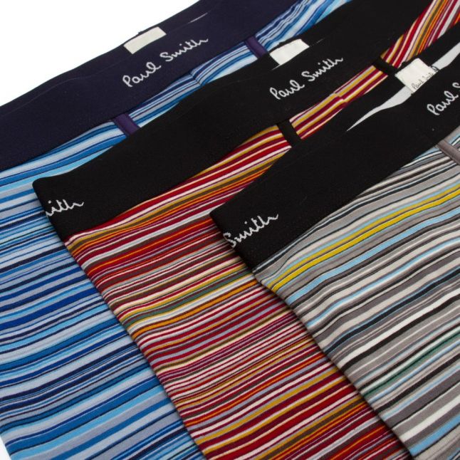 Mens Assorted Multi Stripe 3 Pack Trunks