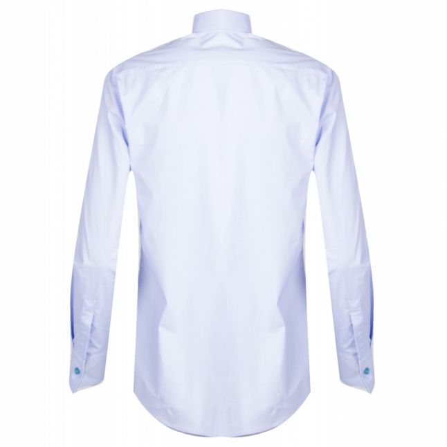 Womens Pale Blue Straight Fit L/s Shirt