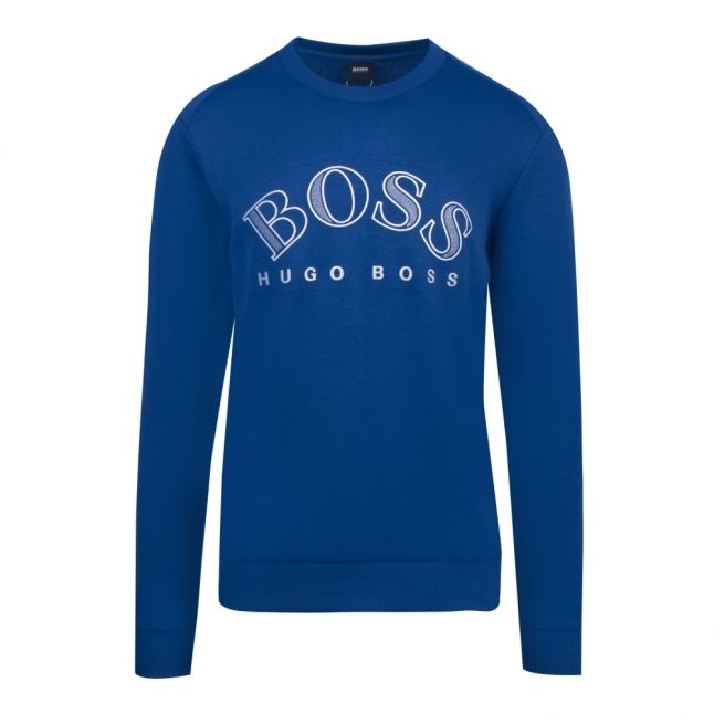 Athleisure Mens Blue Salbo Crew Sweat Top