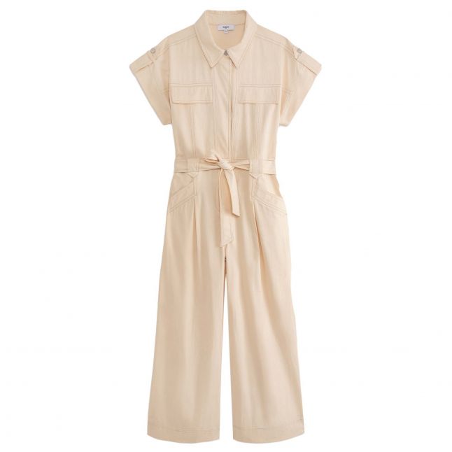 Womens Crème Tomy S/s Jumpsuit