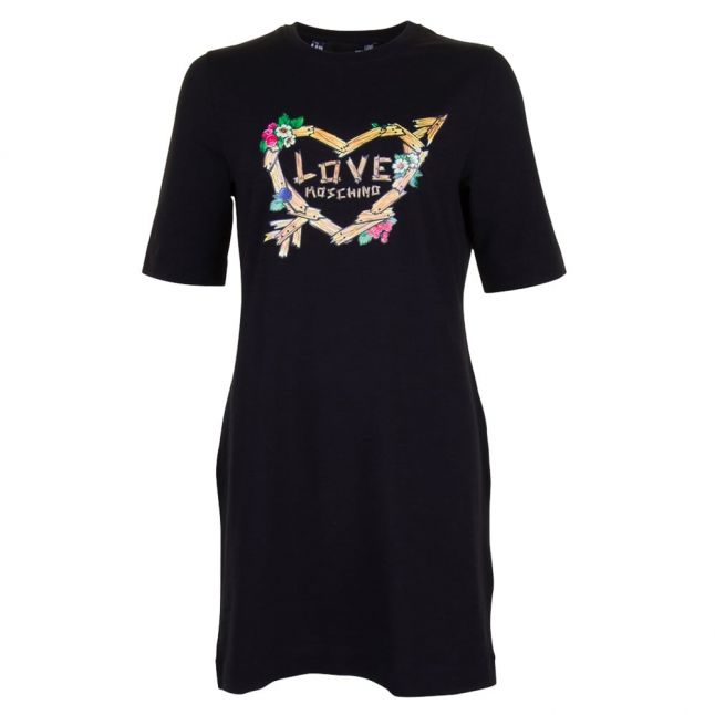 Womens Black Heart Long Tee