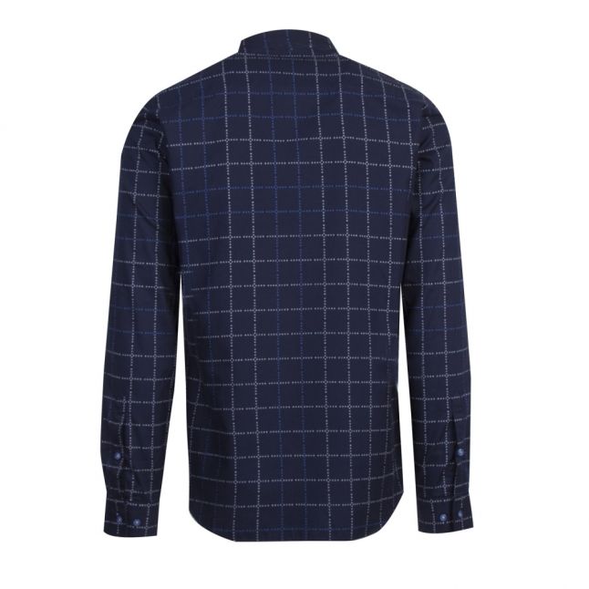 Athleisure Mens Dark Blue Bertillo_S Check L/s Shirt